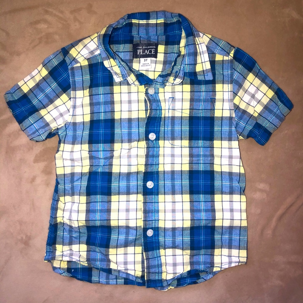 3T The Children Place short sleeve button up